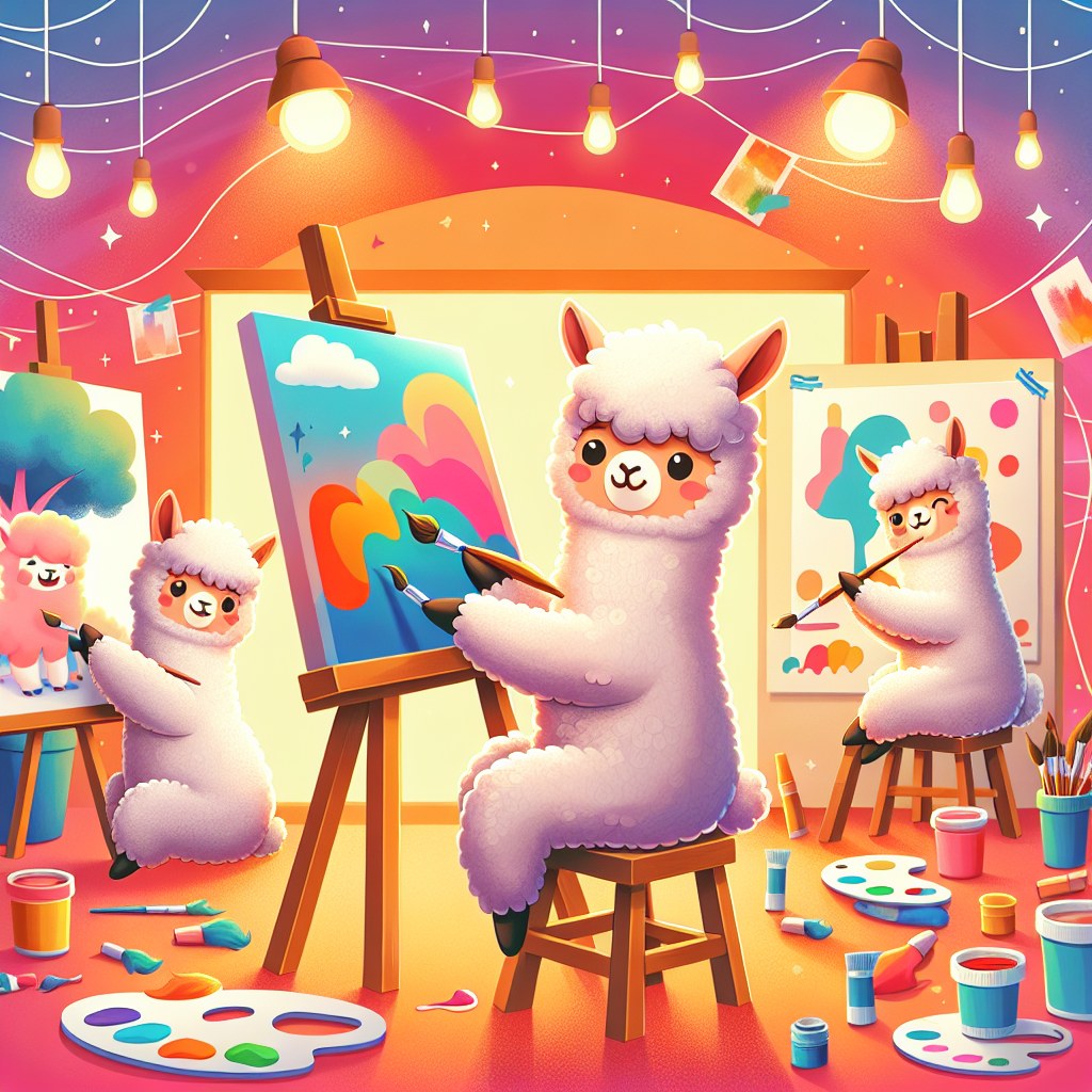 Artistic Alpaca Fiesta Paint By Color