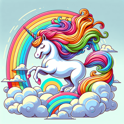 Dazzling Rainbow Unicorn Paint By Numbers Kits