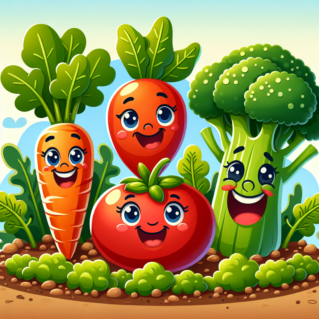 Silly Vegetable Friends Numbered Painting Kits