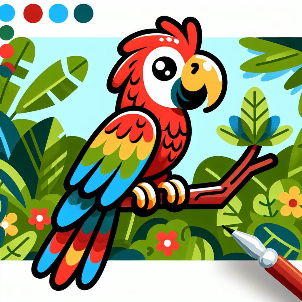 Merry Macaw Numbered Painting Kits