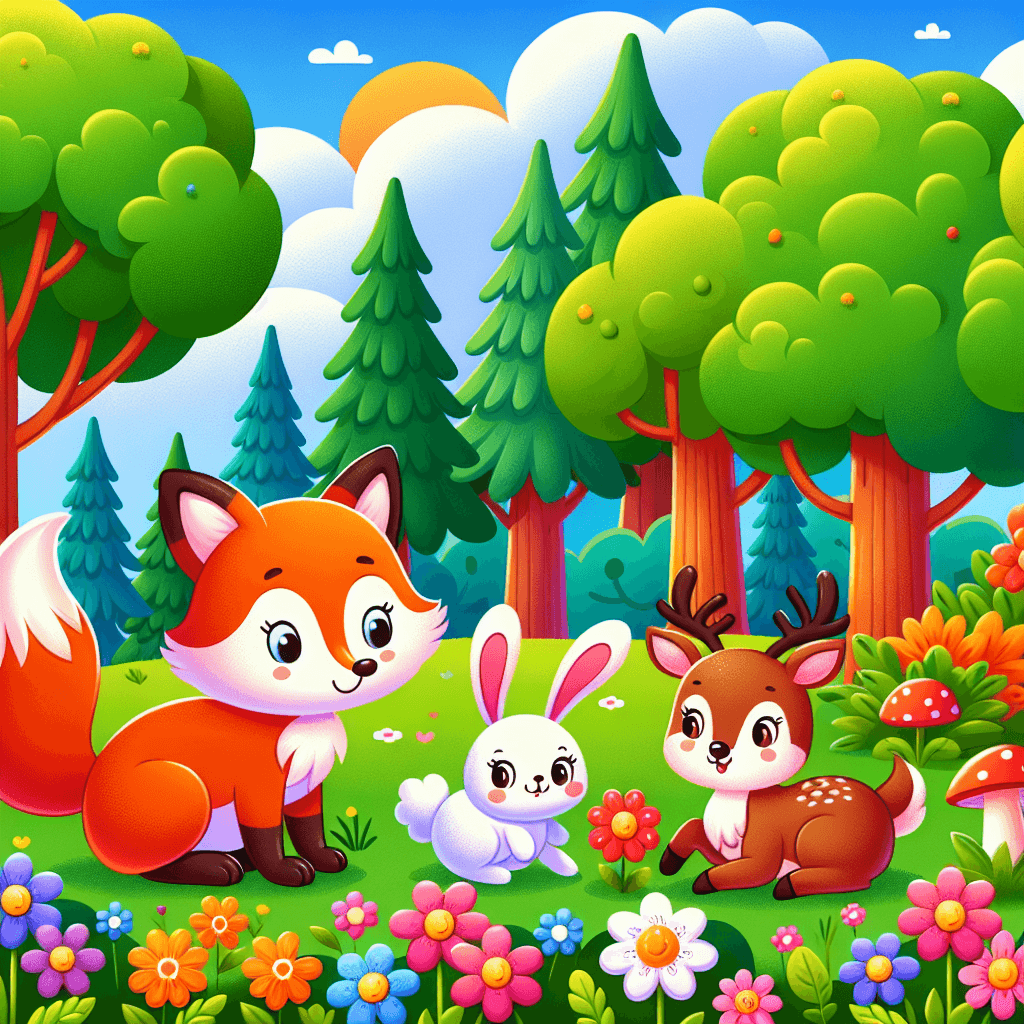 Lively Forest Adventure Paint By Numbers