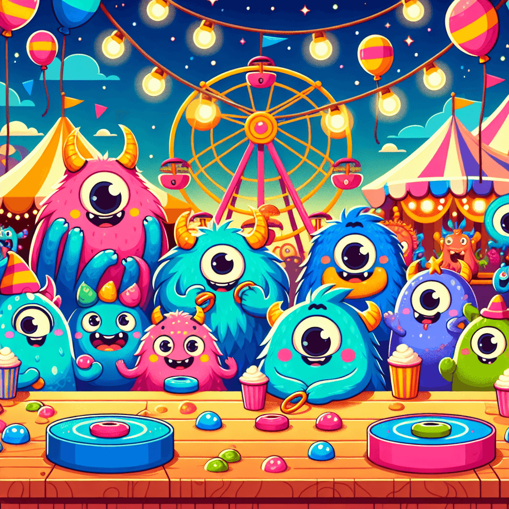 Adventures With Friendly Monsters Paint By Numbers Art