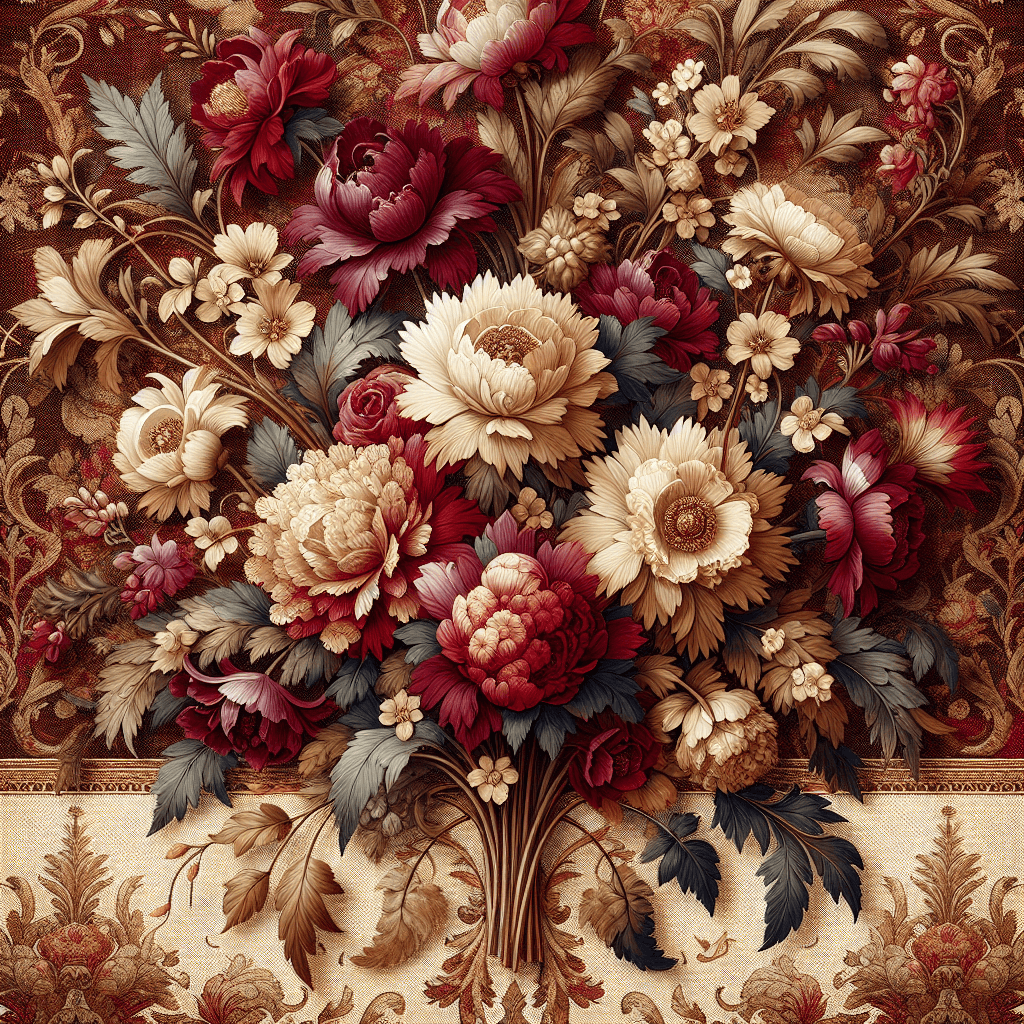 Victorian Blossom Charm Number Painting