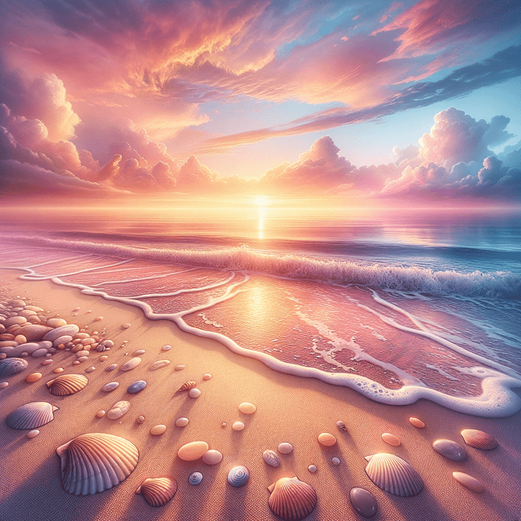 Serene Ocean Sunrise Painting By Numbers Kit