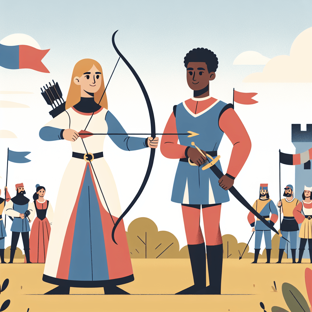 Medieval Tournament Games Paint By Number