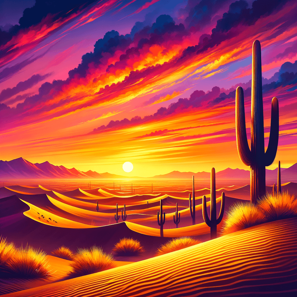 Majestic Desert Sunset DIY Paint By Numbers