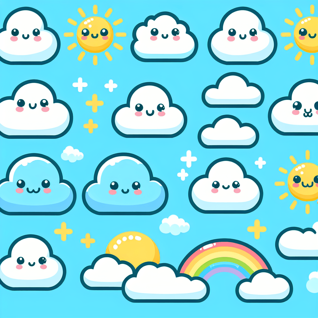 Fluffy Clouds Painting Number Kit