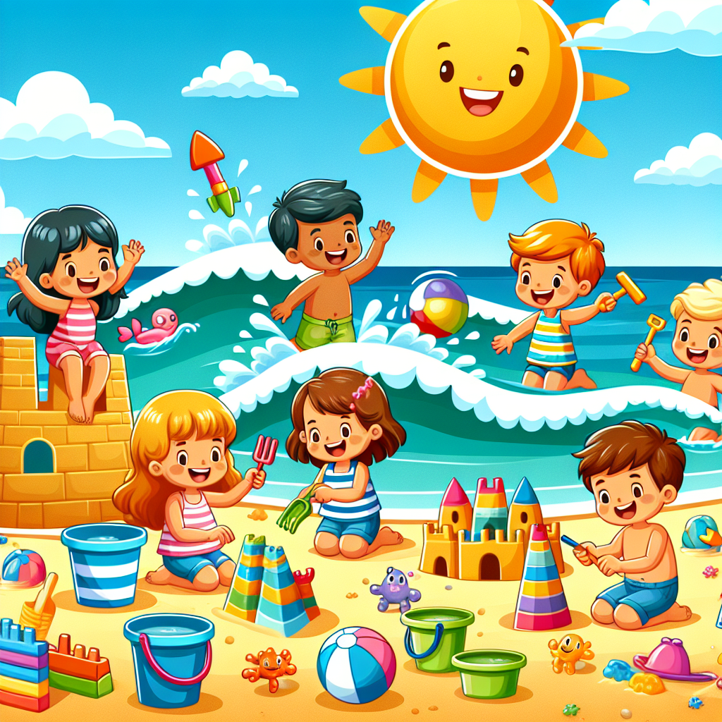 Bright And Bubbly Beach Day Paint By Number