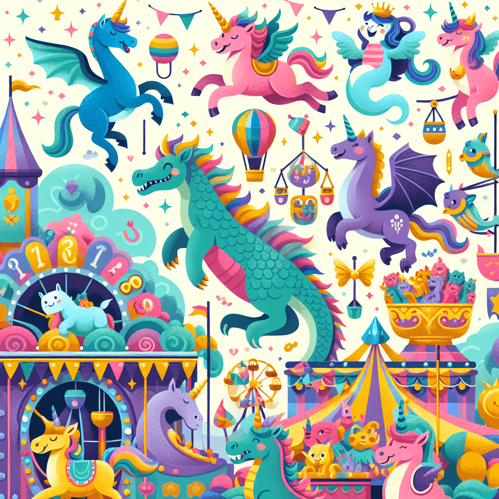 Magical Creature Carnival Paint By Number