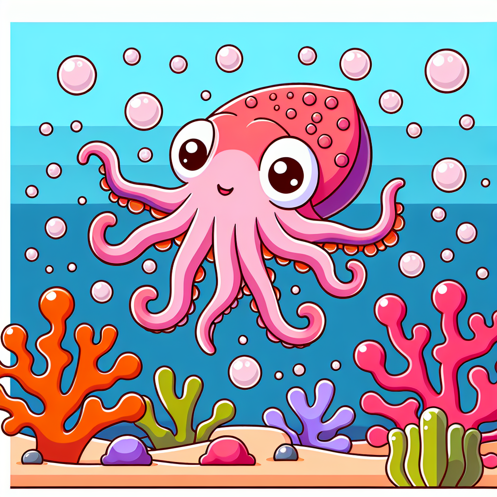 Chipper Cuttlefish Paint By Numbers Art