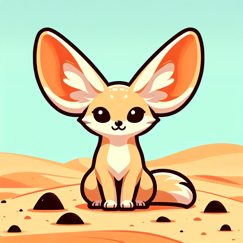 Fuzzy Fennec Paint By Numbers Art