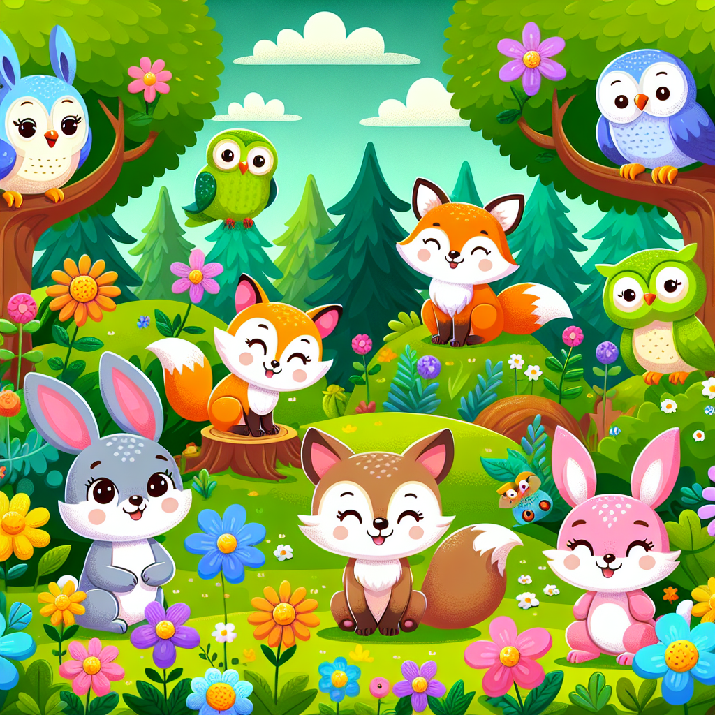 Cheery Woodland Explorers Paint By Color