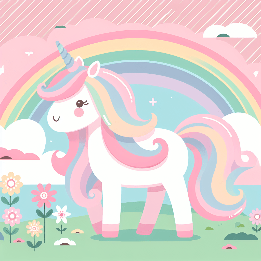 Dreamy Unicorn Pastel Number Painting