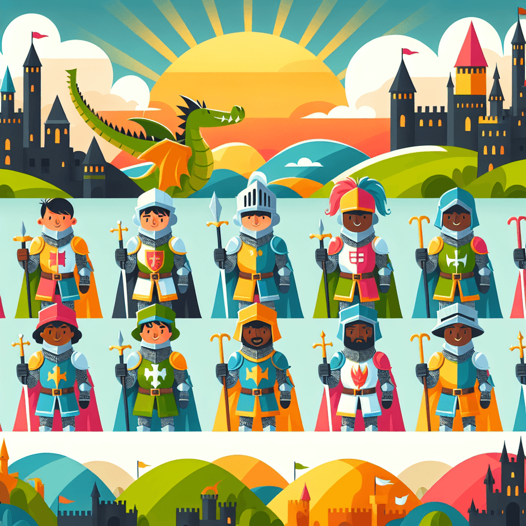 Daring Knight Adventures Number Painting