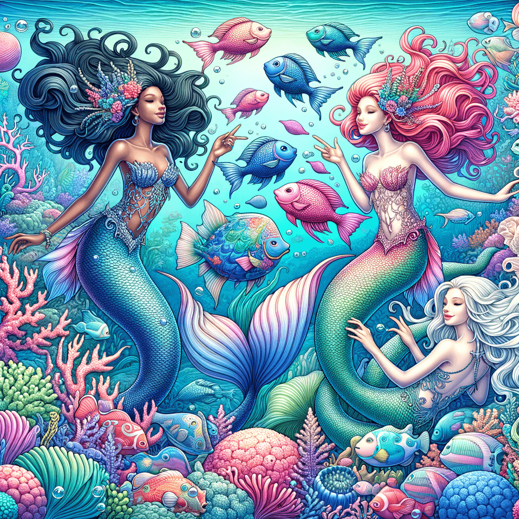 Fantasy Mermaid Realm Painting By Numbers Kit