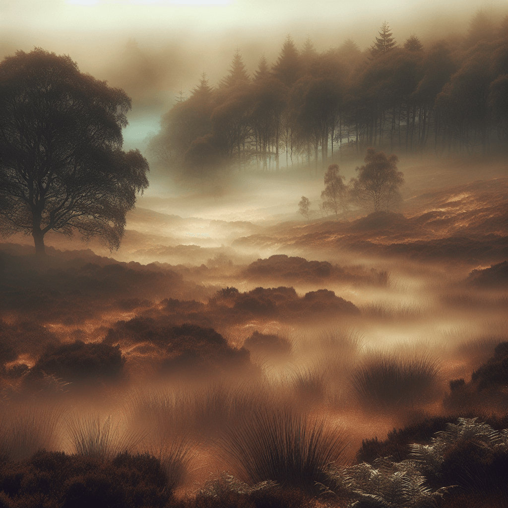 Mystical Foggy Moorland Paint By Number