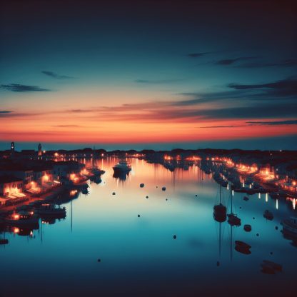 Twilight At The Harbor DIY Paint By Numbers