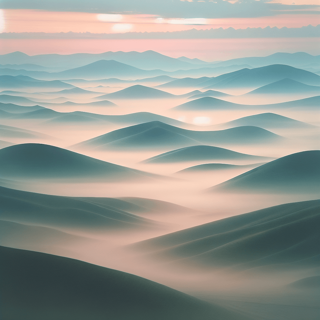 Misty Morning Serenity Number Painting