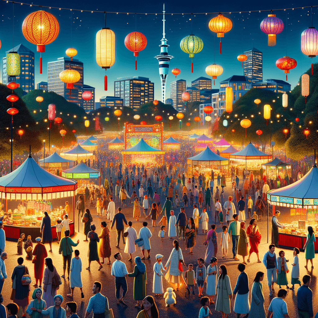 Lantern Festival - New Zealand Number Painting