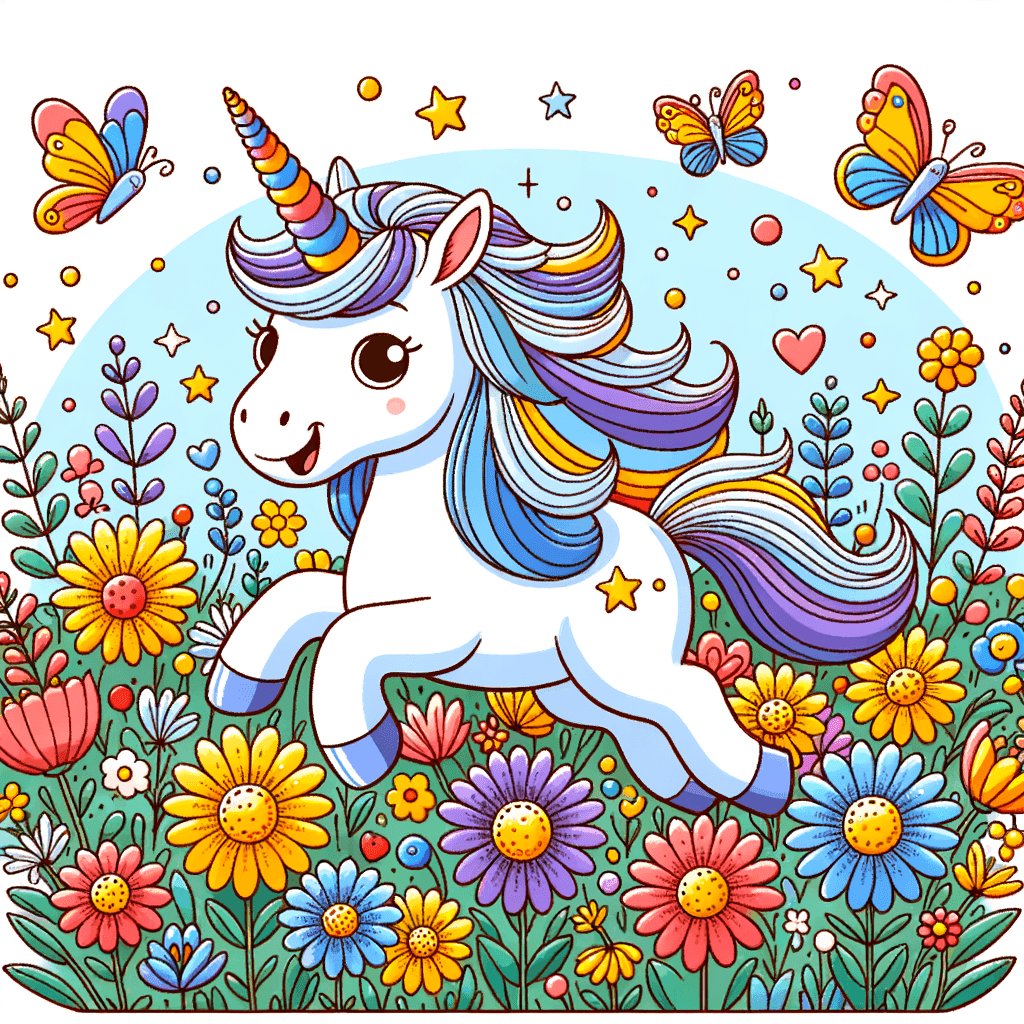 Enchanting Unicorn Meadow Numbered Painting Kits