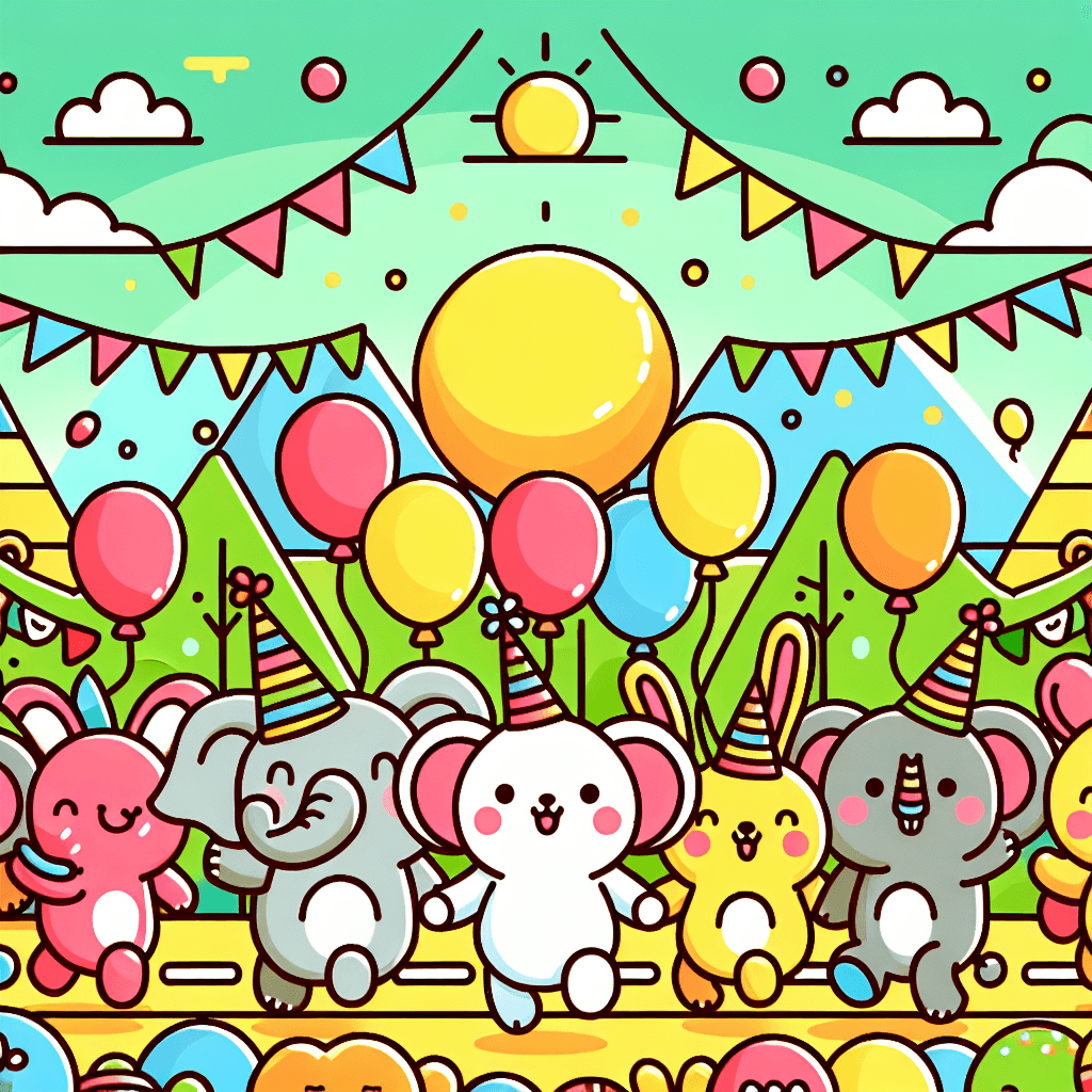 Silly Animal Parade DIY Paint By Numbers