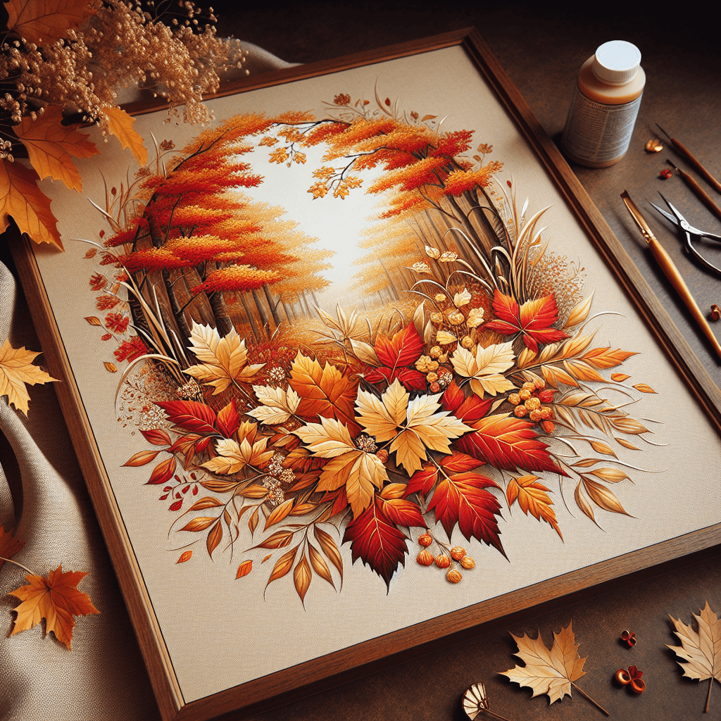 Elegant Autumn Elegance Painting By Numbers Kit