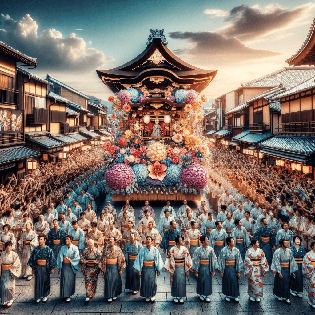 The Gion Matsuri Numbered Painting Kits