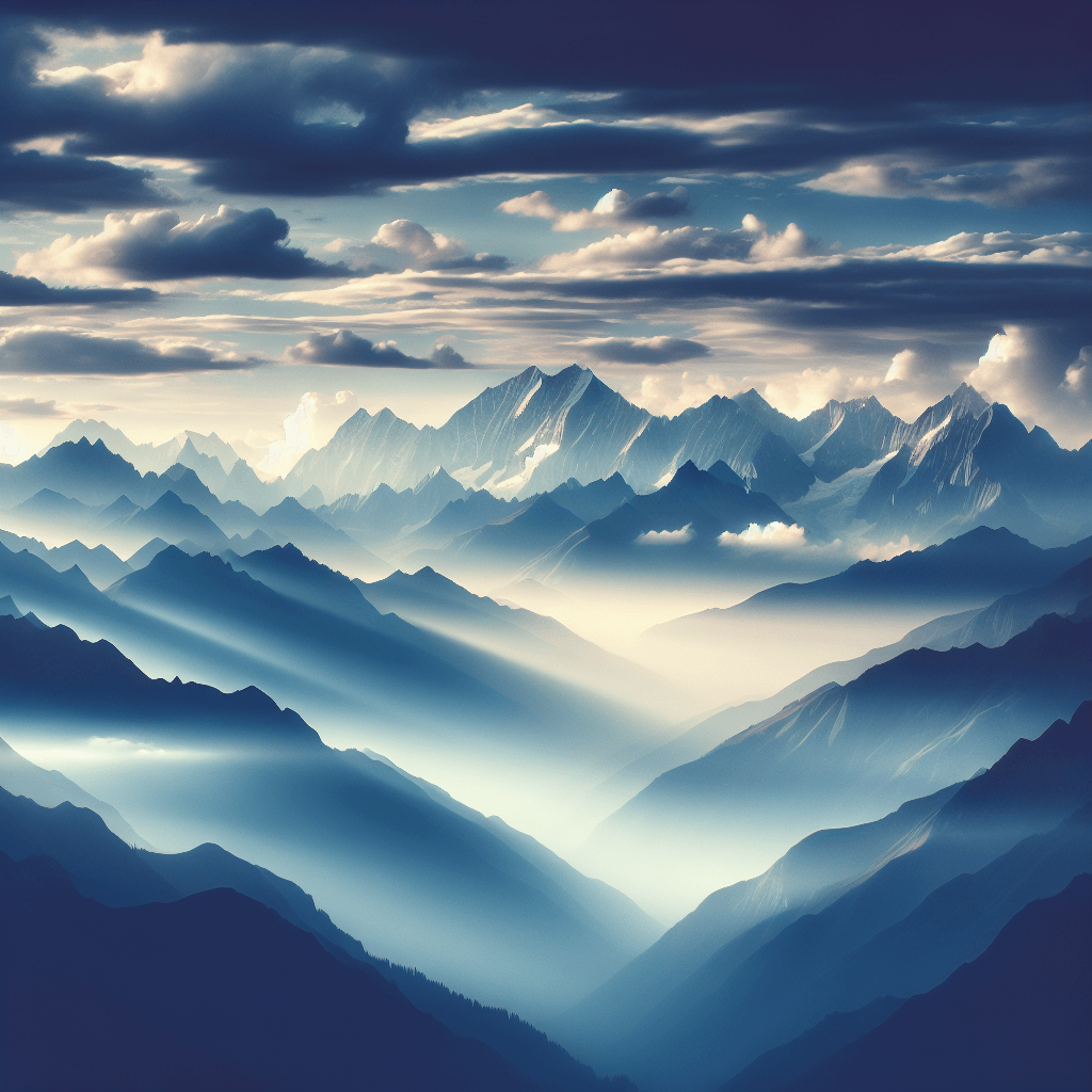 Majestic Mountain Calm Numbered Painting Kits