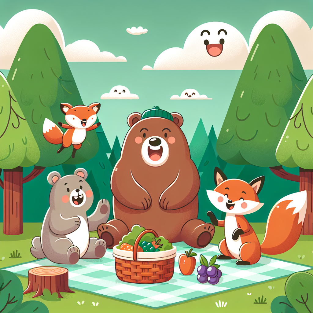 Forest Animals Picnic Painting Number Kit