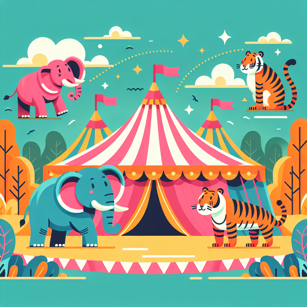 Circus Animal Spectacle Painting Number Kit