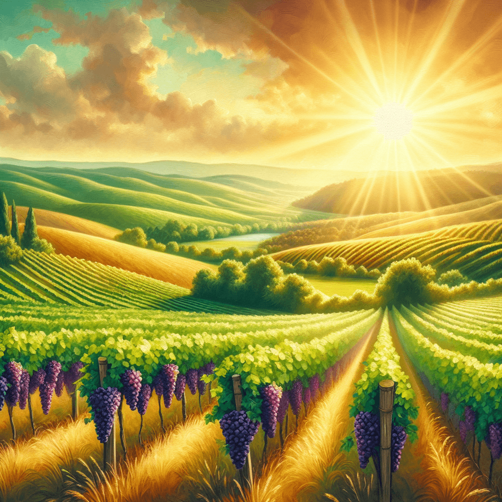 Sunkissed Vineyard Retreat Paint By Color