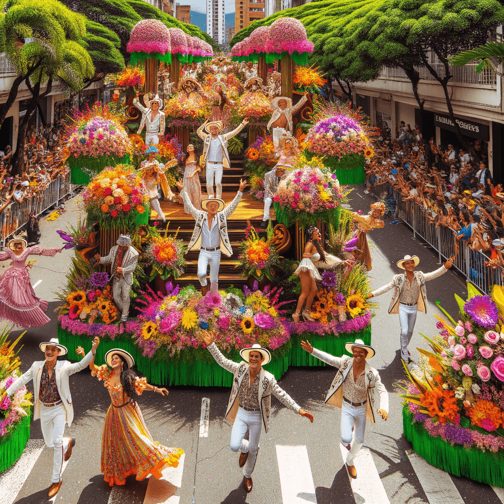 Flower Festival - Medellin - Colombia Paint By Numbers Art