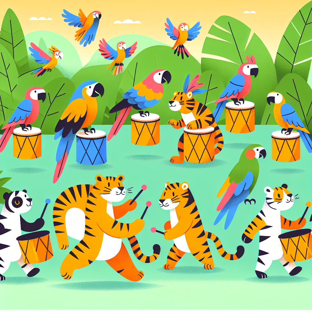 Jungle Beat Parade Painting Number Kit