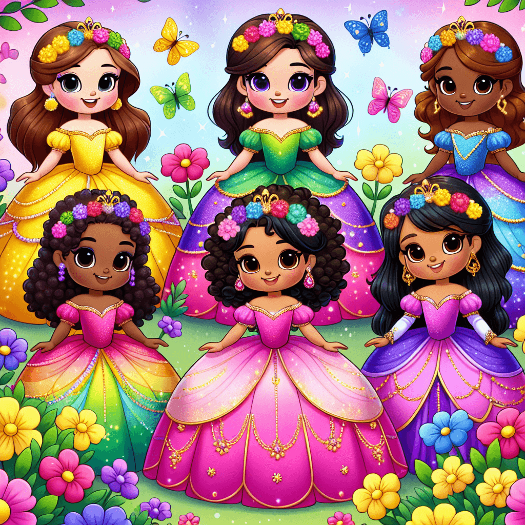 Fairytale Princess Garden Paint By Numbers Art