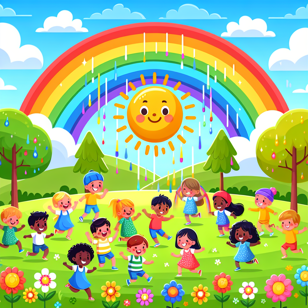 Rainbow Skies And Sunny Days Paint By Number