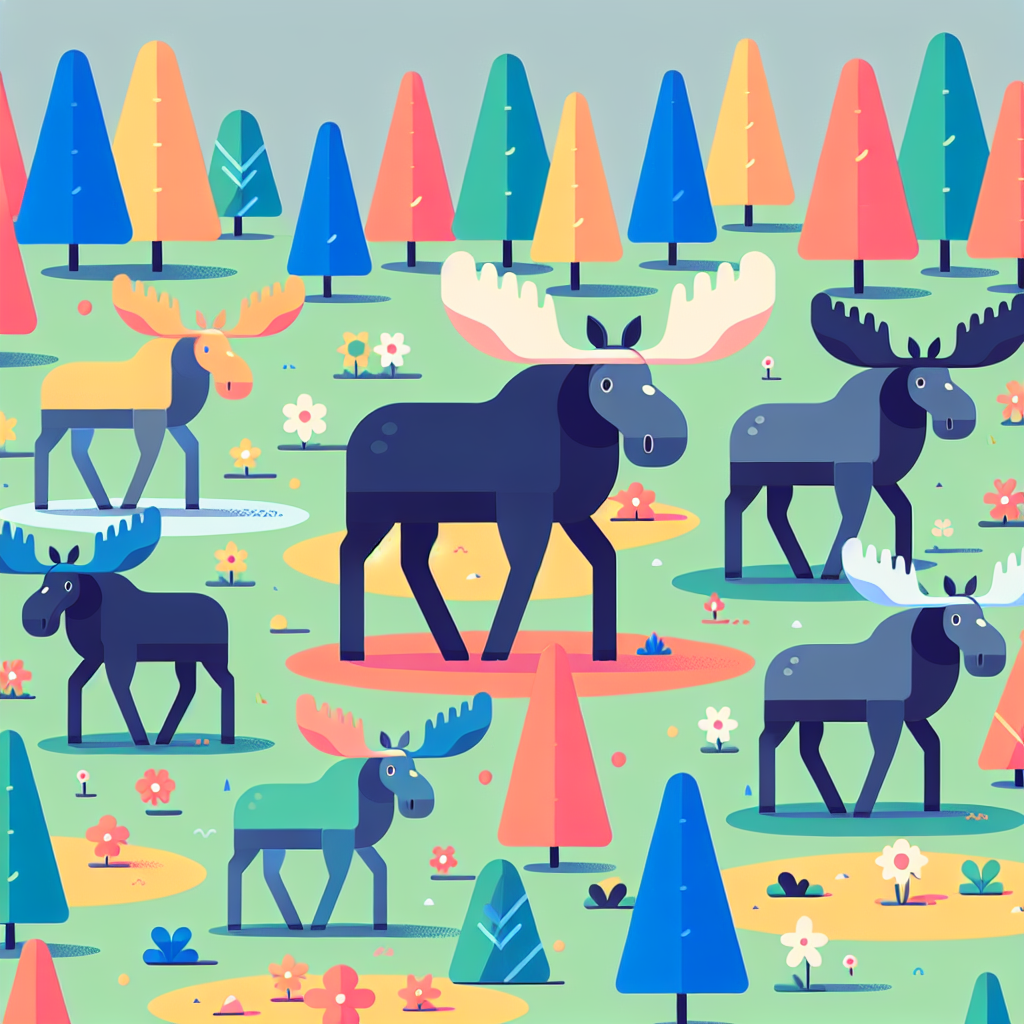 Majestic Moose Meadow Paint By Numbers Art