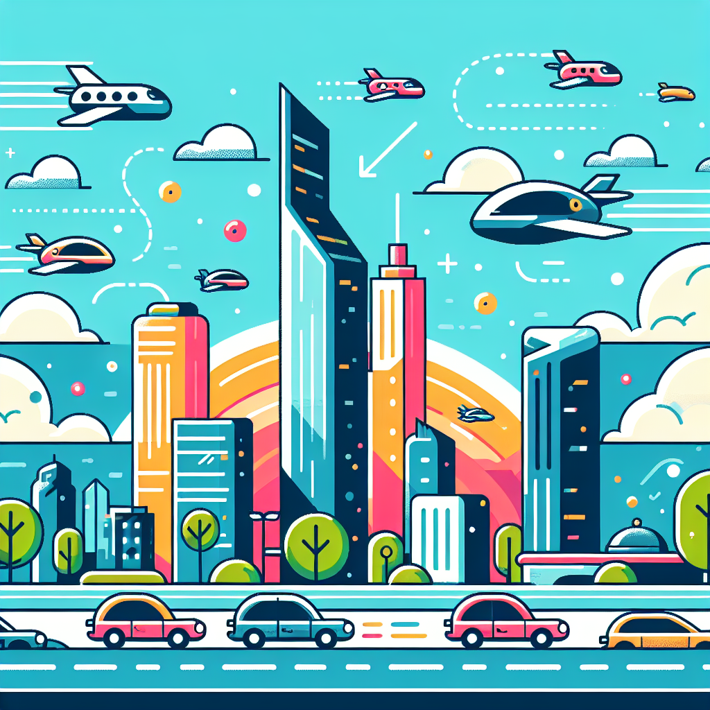 Futuristic Cityscape Journey Paint By Numbers Art