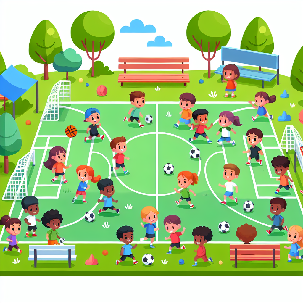 Vibrant Sports Day Numbered Painting Kits