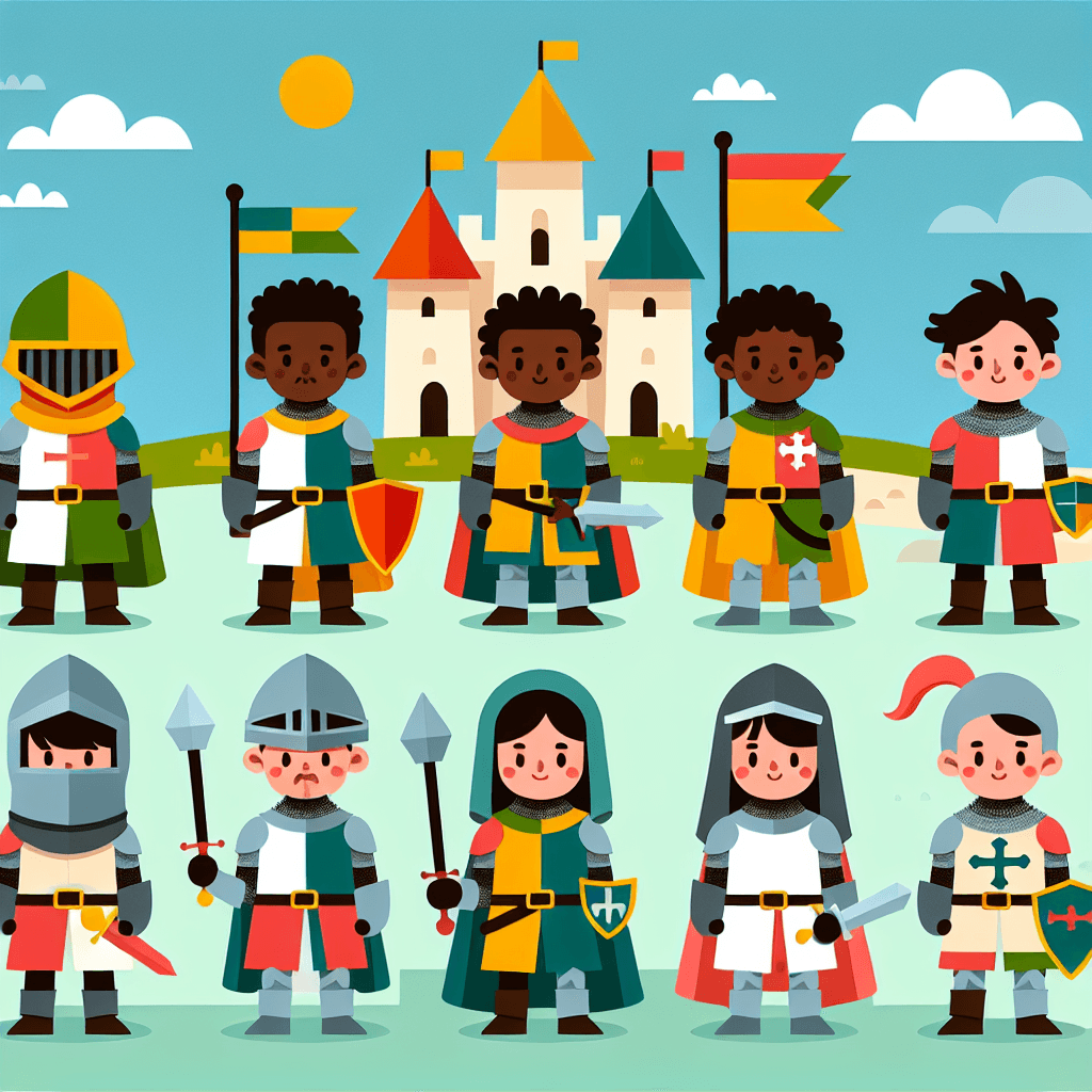 Knight's Heroic Quest Paint By Numbers Art