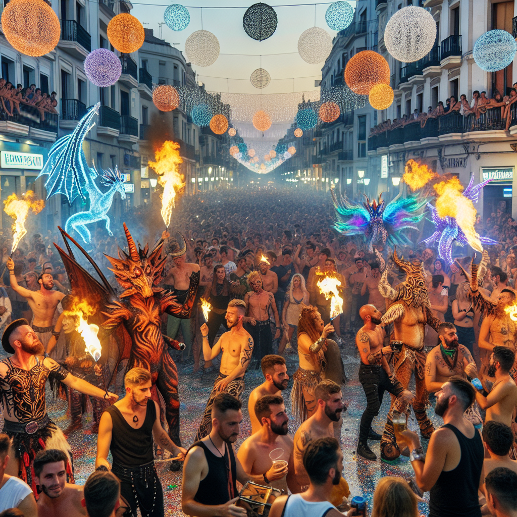 Fiesta De La Mercè Paint By Color