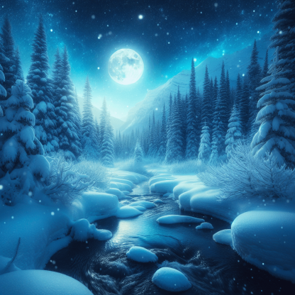 Silent Winter Night DIY Paint By Numbers