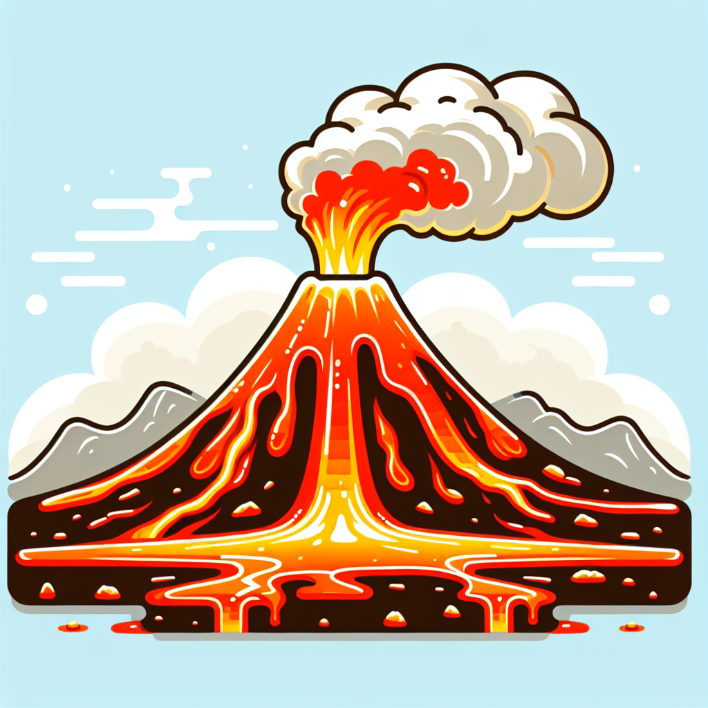 Roaring Volcano Numbered Painting Kits