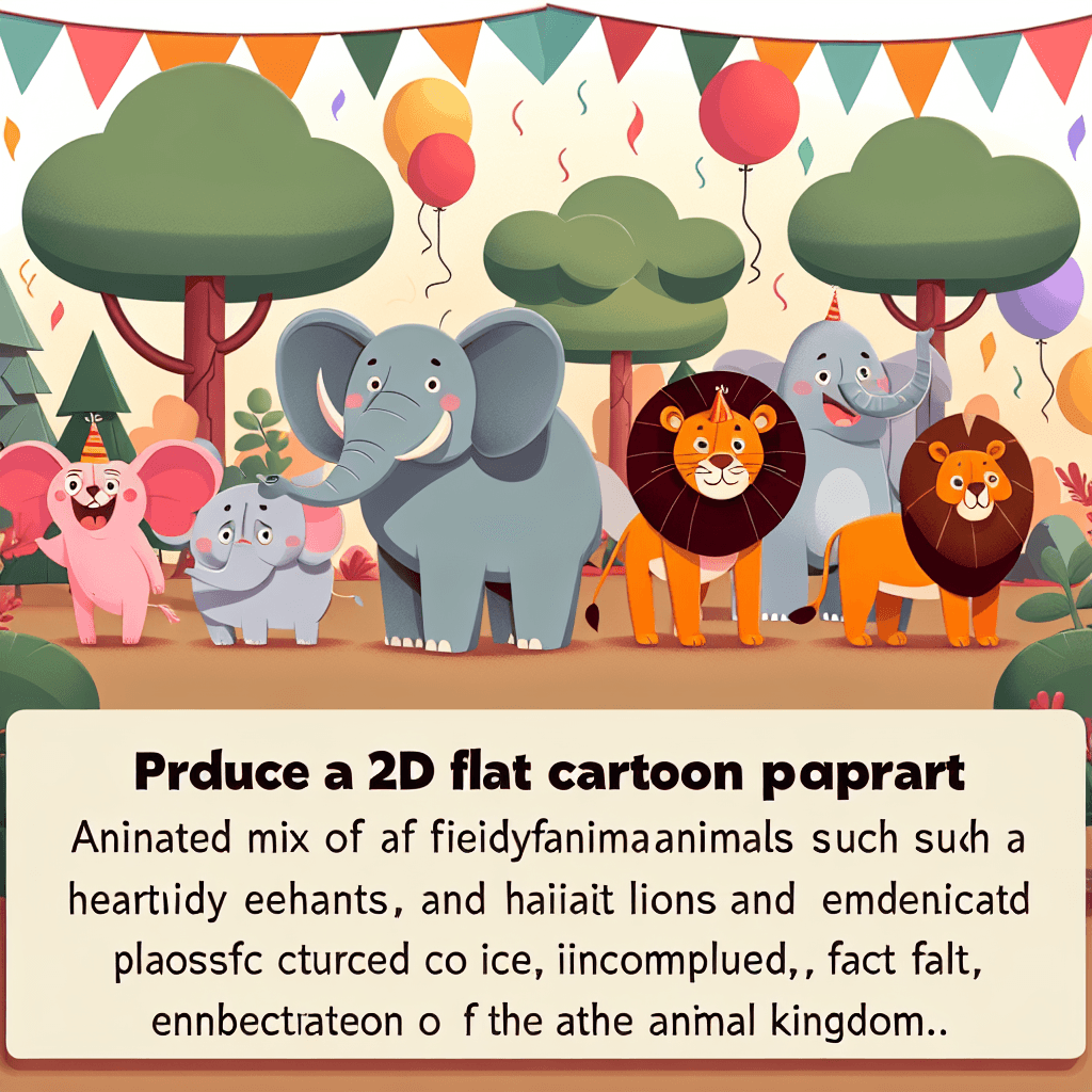 Animal Kingdom Celebration Numbered Painting Kits