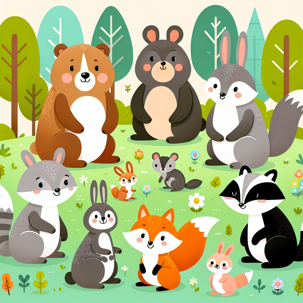 Bright Forest Friends Paint By Color