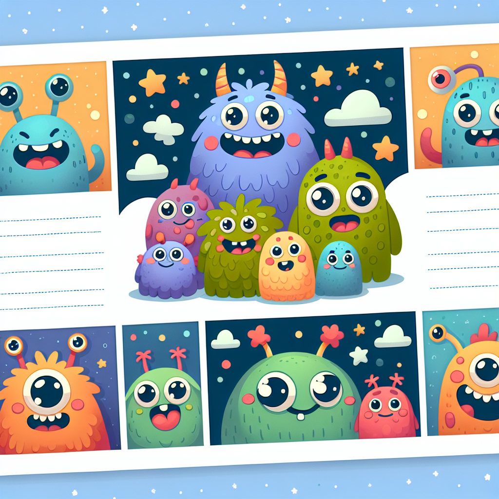 Colorful Monsters Painting By Numbers Kit