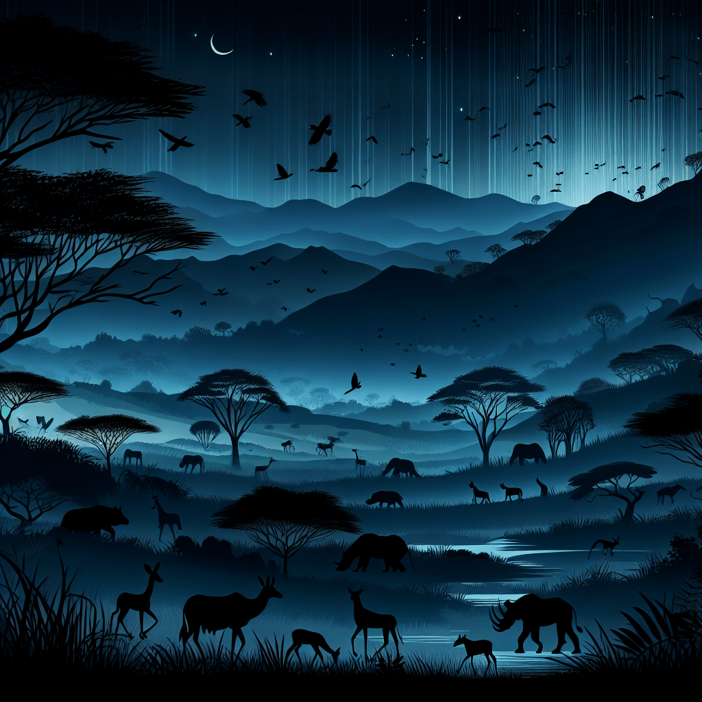 Midnight Safari Journey Numbered Painting Kits