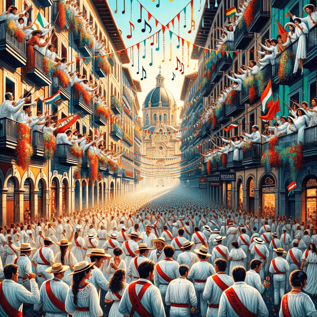 Fiesta De San Fermin - Pamplona Paint By Numbers Art