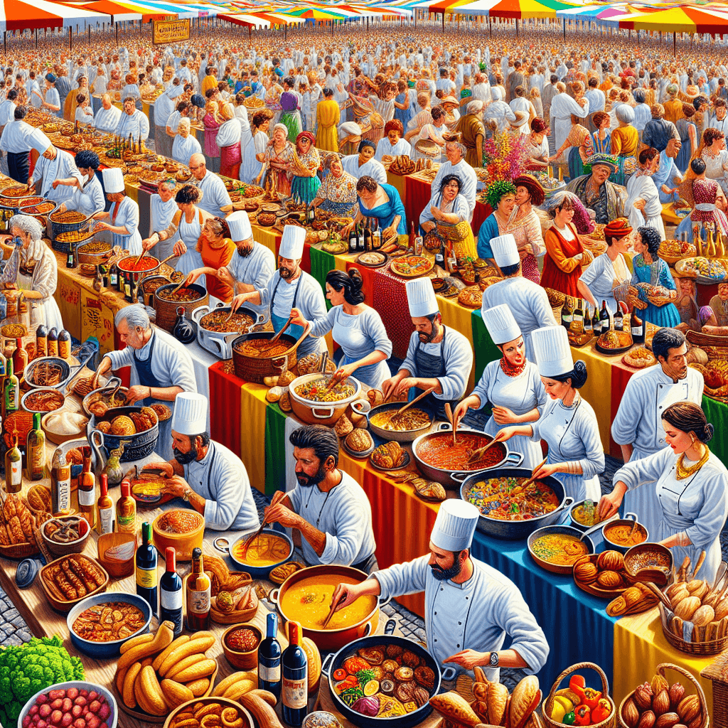 Gastronomy Festival - Spain Paint By Color