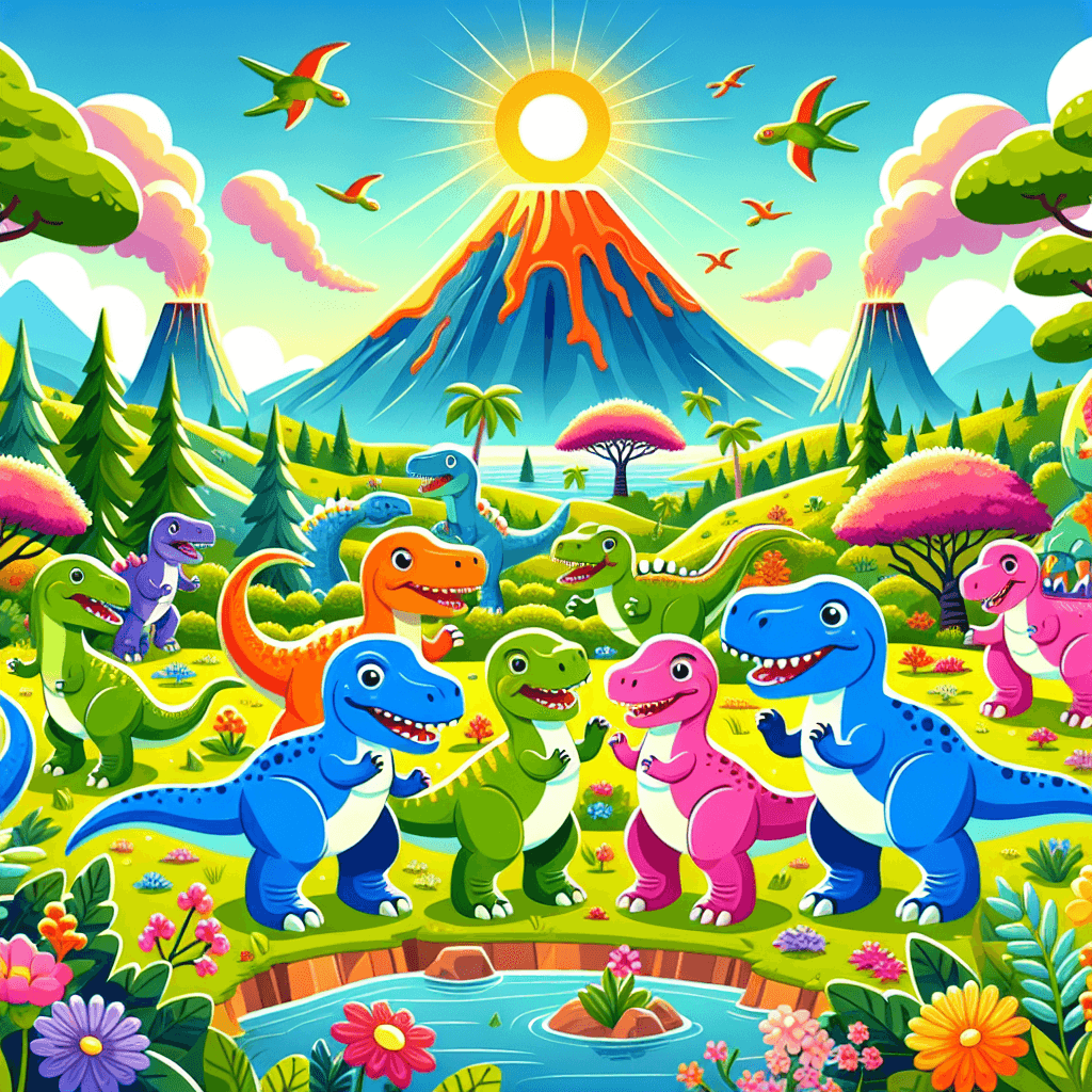 Friendly Dinosaur Fun DIY Paint By Numbers