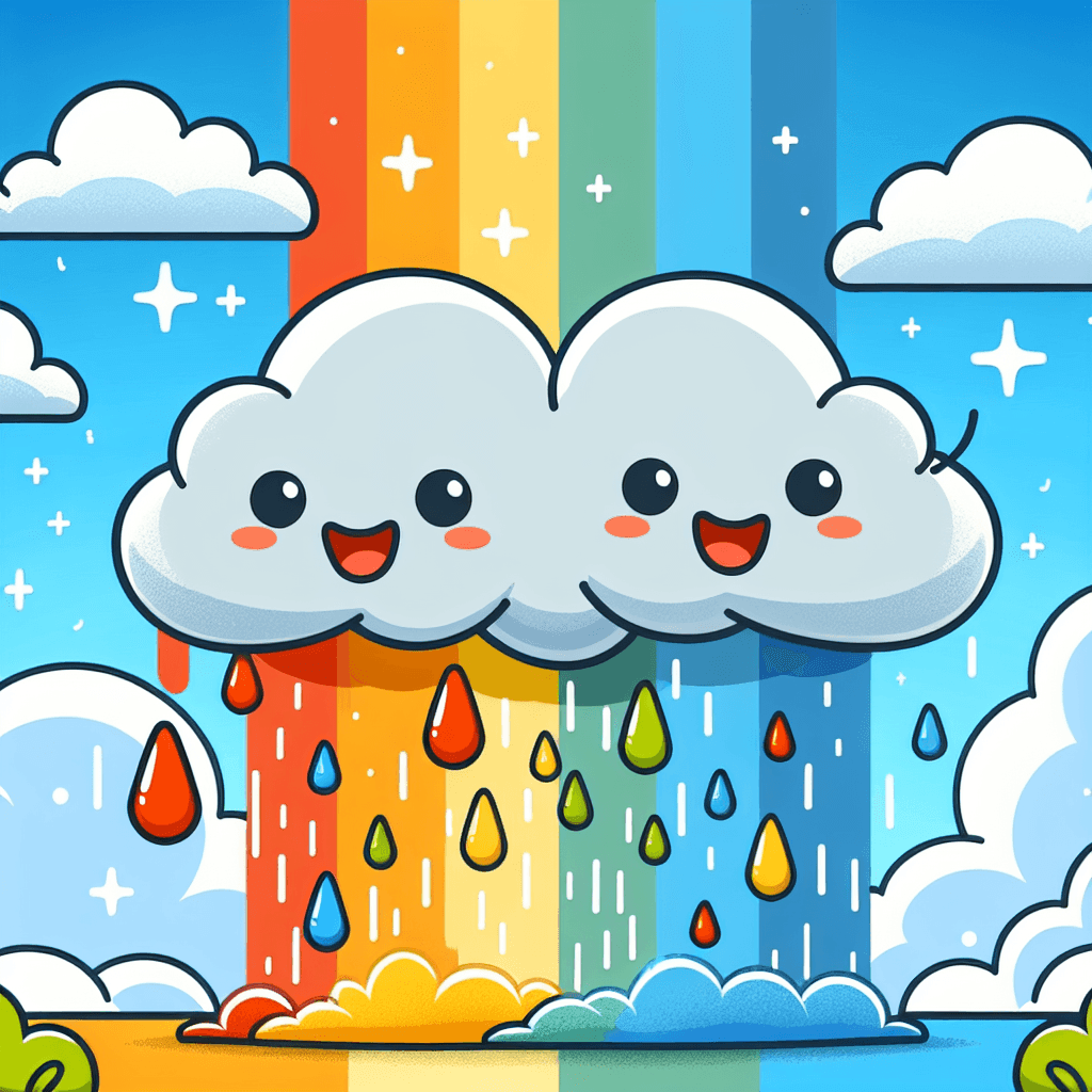 Cuddly Cloud Friends Paint By Color